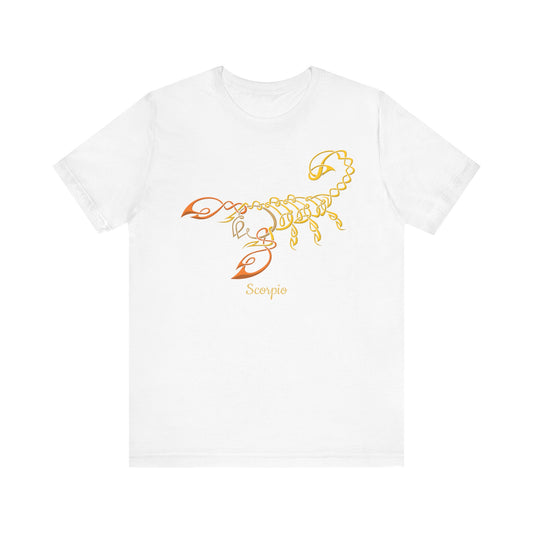 Scorpio Scorpion Symbol T-Shirt | Fun Scorpio T-Shirt | Zodiac T-Shirt | Zodiac Sign Shirt | Astrology | Star Sign | Unisex Jersey Short Sleeve Tee
