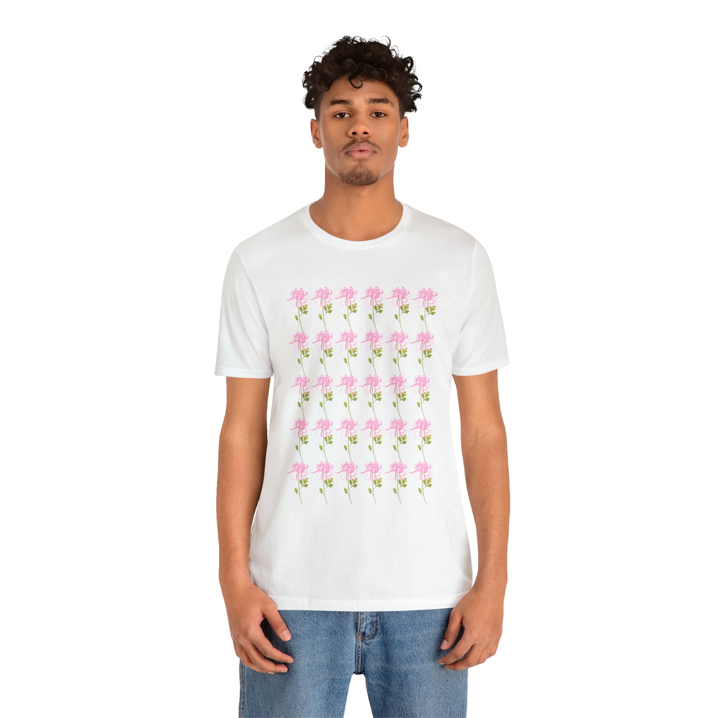Scorpio Small Flower Pattern T-Shirt | Fun Scorpio T-Shirt | Zodiac T-Shirt | Zodiac Sign Shirt | Astrology | Star Sign | Unisex Jersey Short Sleeve Tee