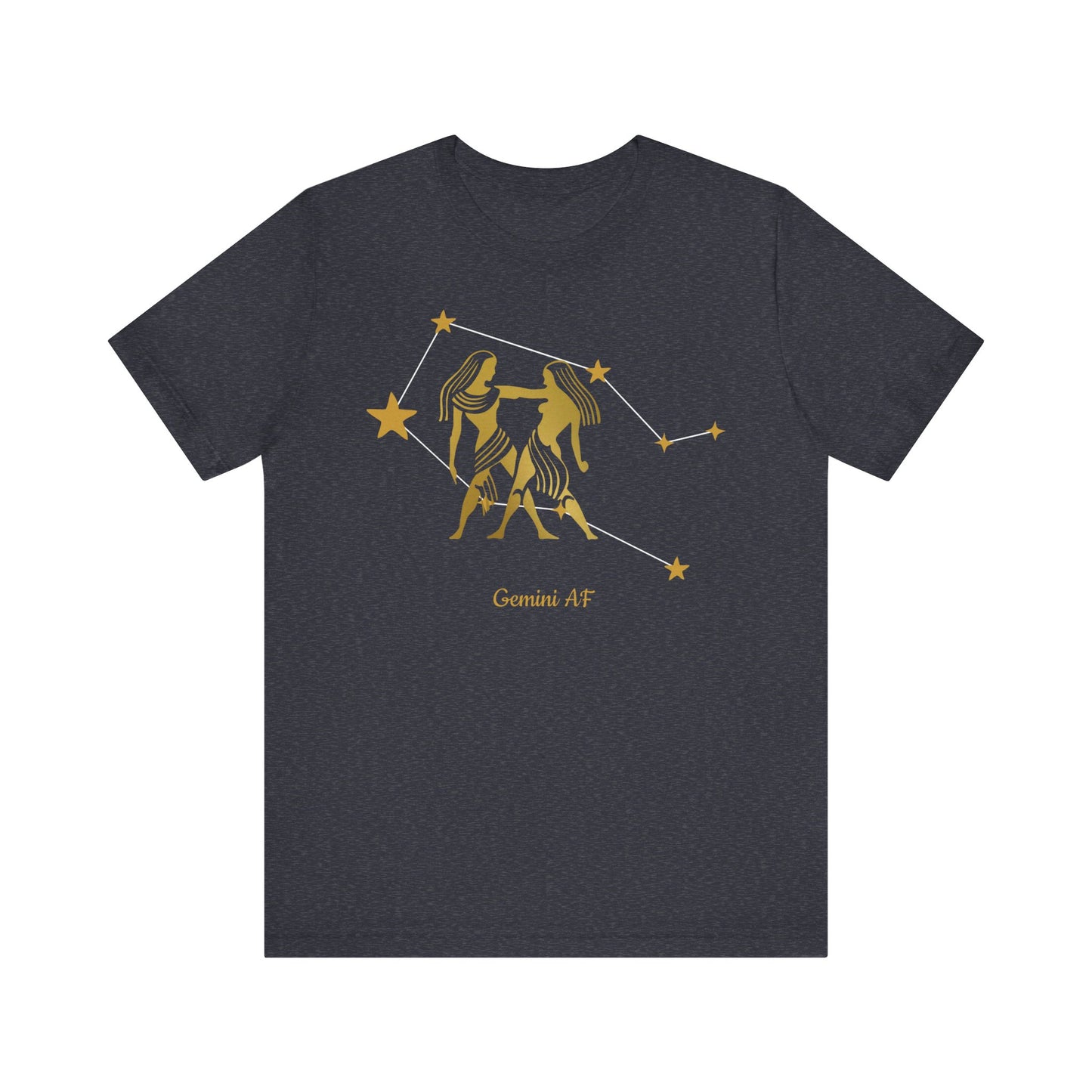 Gemini Egyptian Symbol AF T-Shirt | Fun Gemini T-Shirt | Zodiac T-Shirt | Zodiac Sign Shirt | Astrology | Star Sign | Unisex Jersey Short Sleeve Tee