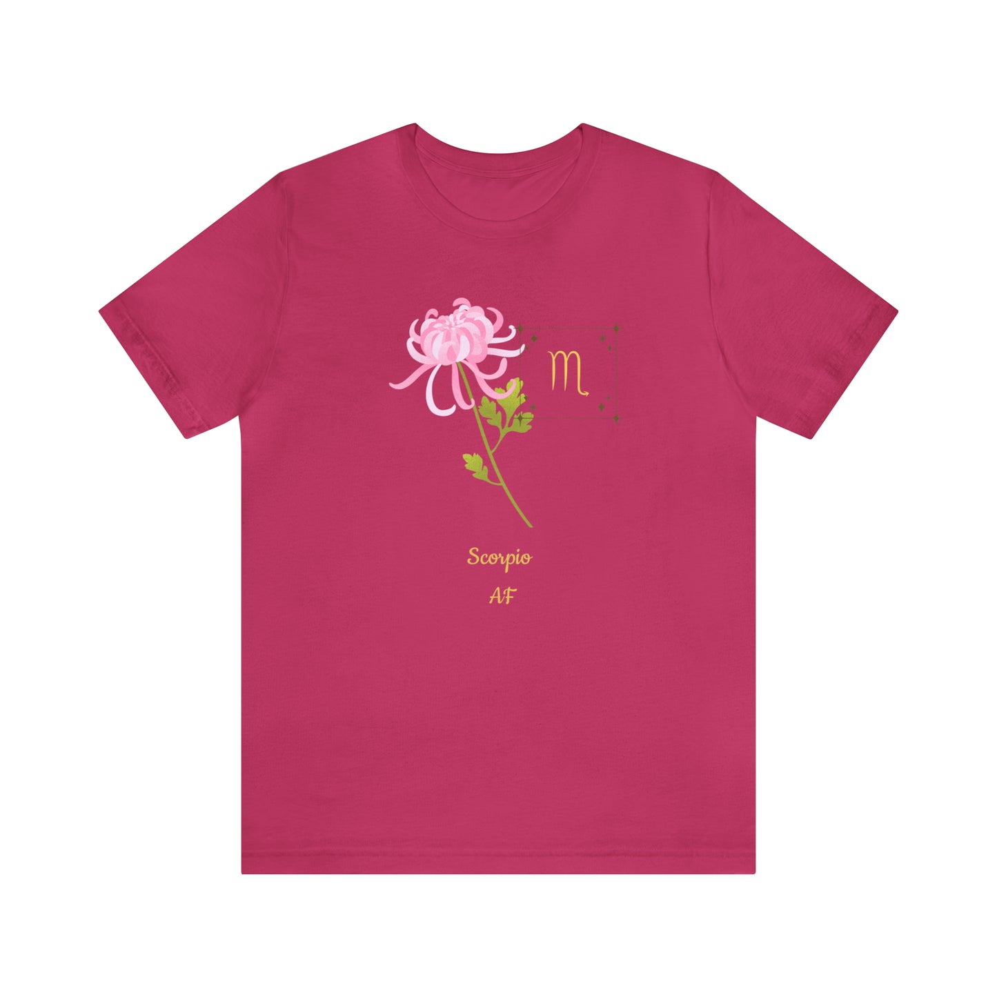 Scorpio Symbol & SignT-Shirt | Fun Scorpio T-Shirt | Zodiac T-Shirt | Zodiac Sign Shirt | Astrology | Star Sign | Unisex Jersey Short Sleeve Tee