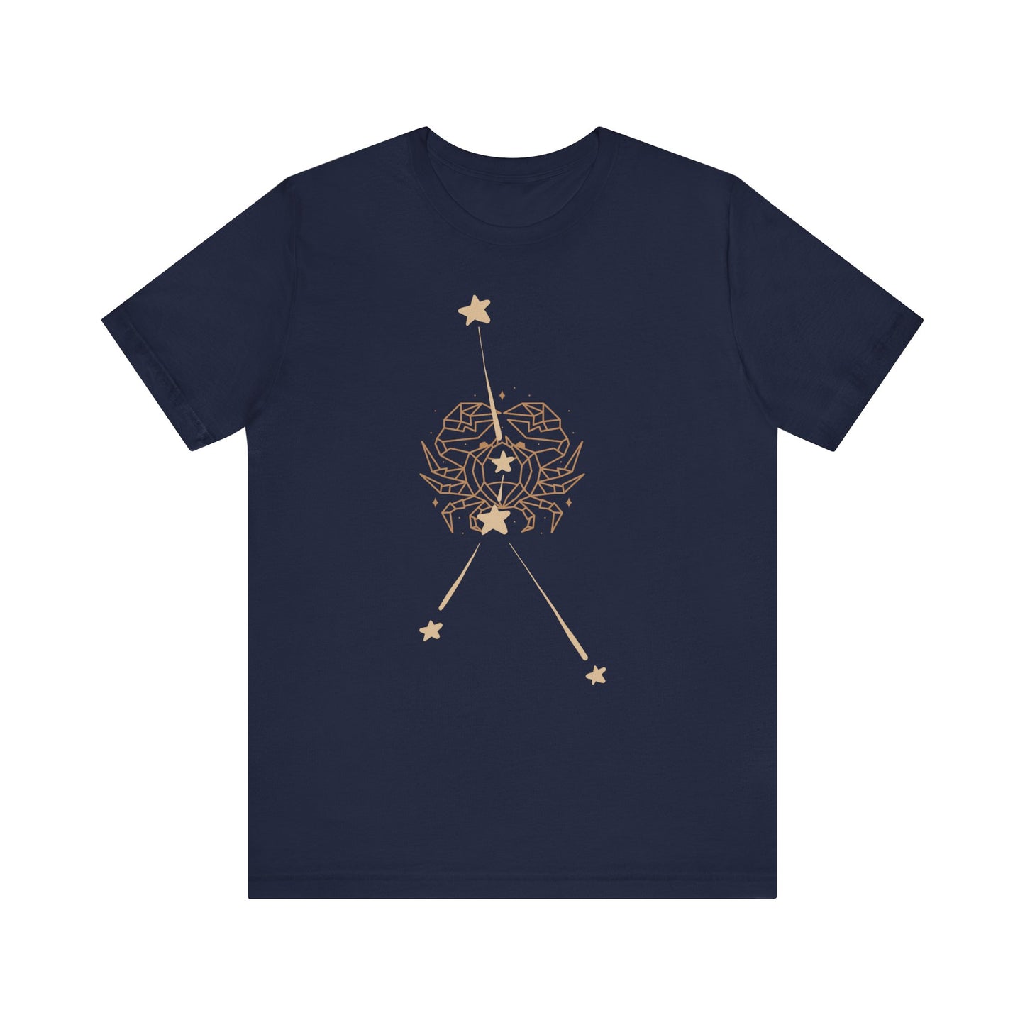 Cancer Crab and Constellation Phase T-Shirt | Fun Cancer T-Shirt | Zodiac T-Shirt | Zodiac Sign Shirt | Astrology | Star Sign | Unisex Jersey Short Sleeve Tee