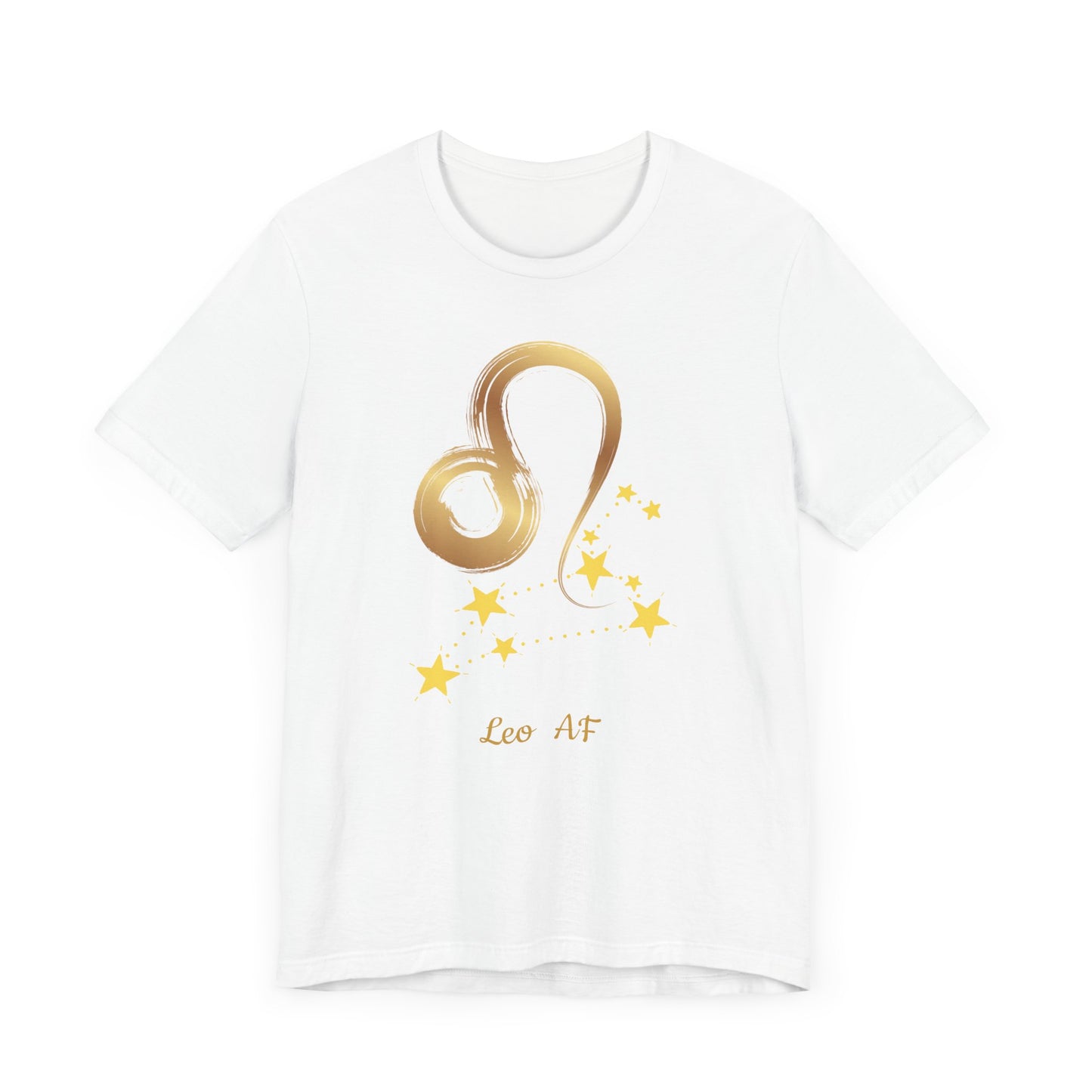 Leo Symbol AF T-Shirt | Fun Leo T-Shirt | Zodiac T-Shirt | Zodiac Sign Shirt | Astrology | Star Sign | Unisex Jersey Short Sleeve Tee