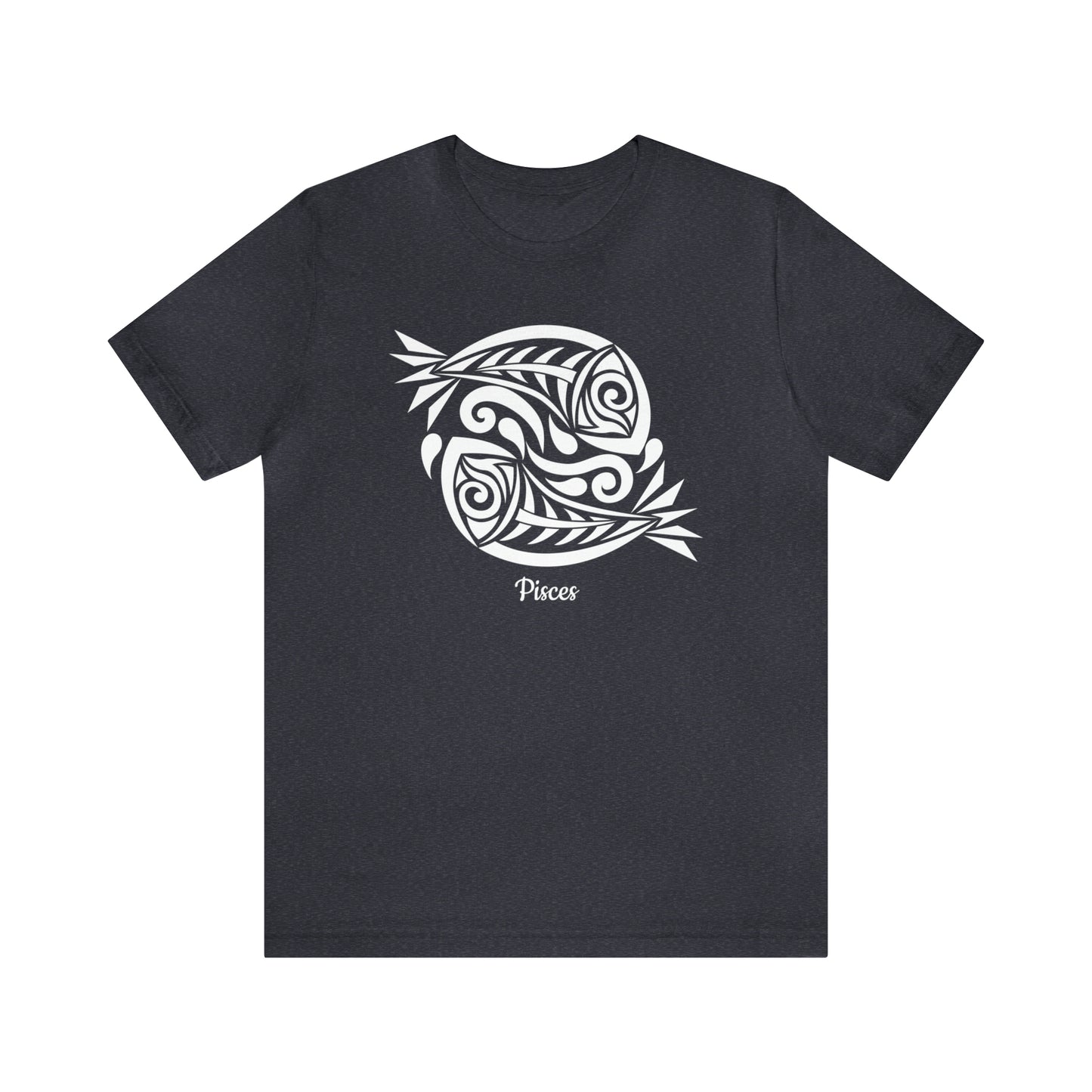 Pisces White Fish T-Shirt | Fun Pisces T-Shirt | Zodiac T-Shirt | Zodiac Sign Shirt | Astrology | Star Sign | Unisex Jersey Short Sleeve Tee