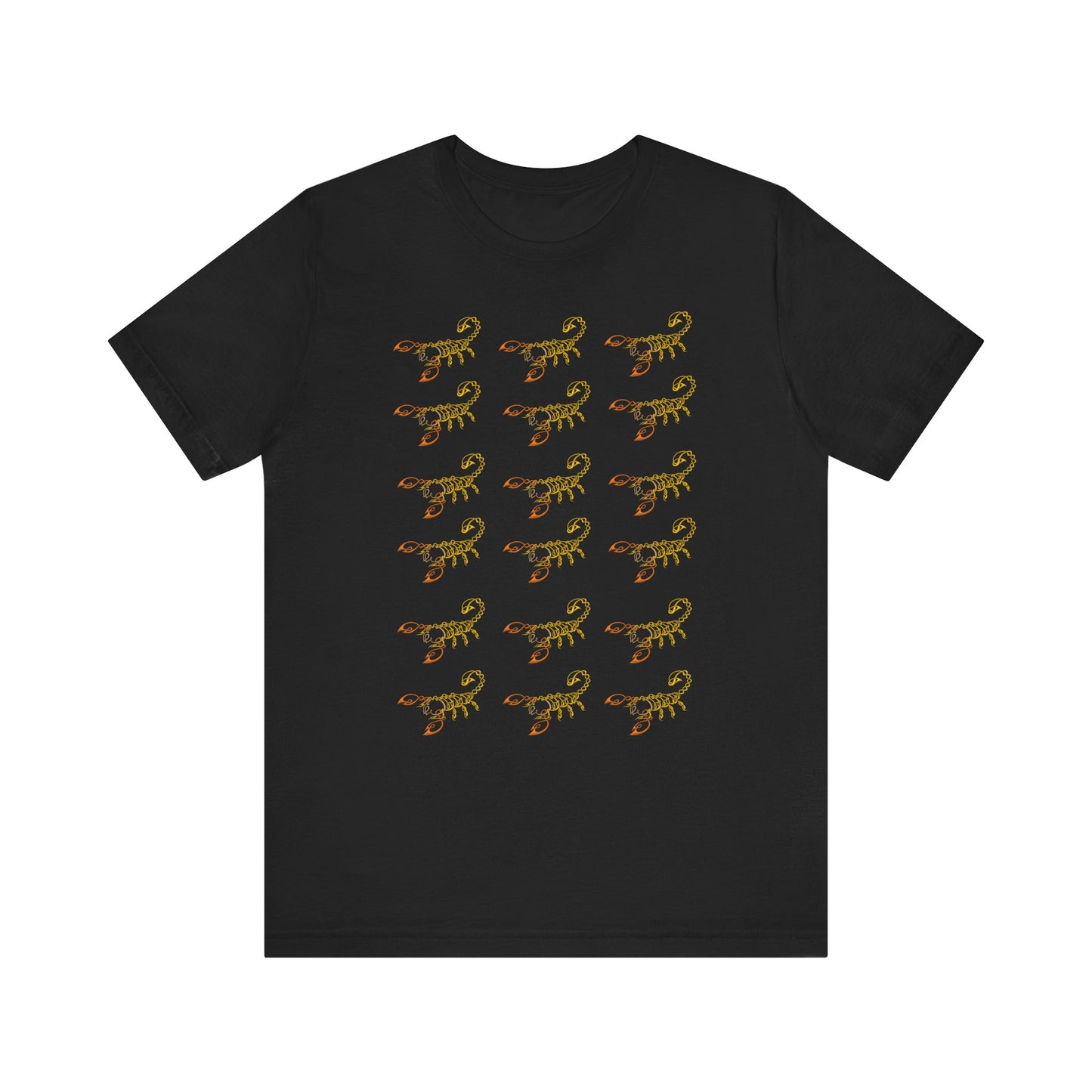 Scorpio Symbol Pattern T-Shirt | Fun Scorpio T-Shirt | Zodiac T-Shirt | Zodiac Sign Shirt | Astrology | Star Sign | Unisex Jersey Short Sleeve Tee
