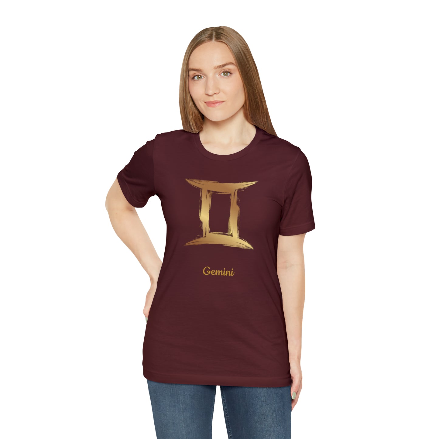 Gemini Symbol T-Shirt | Fun Gemini T-Shirt | Zodiac T-Shirt | Zodiac Sign Shirt | Astrology | Star Sign | Unisex Jersey Short Sleeve Tee