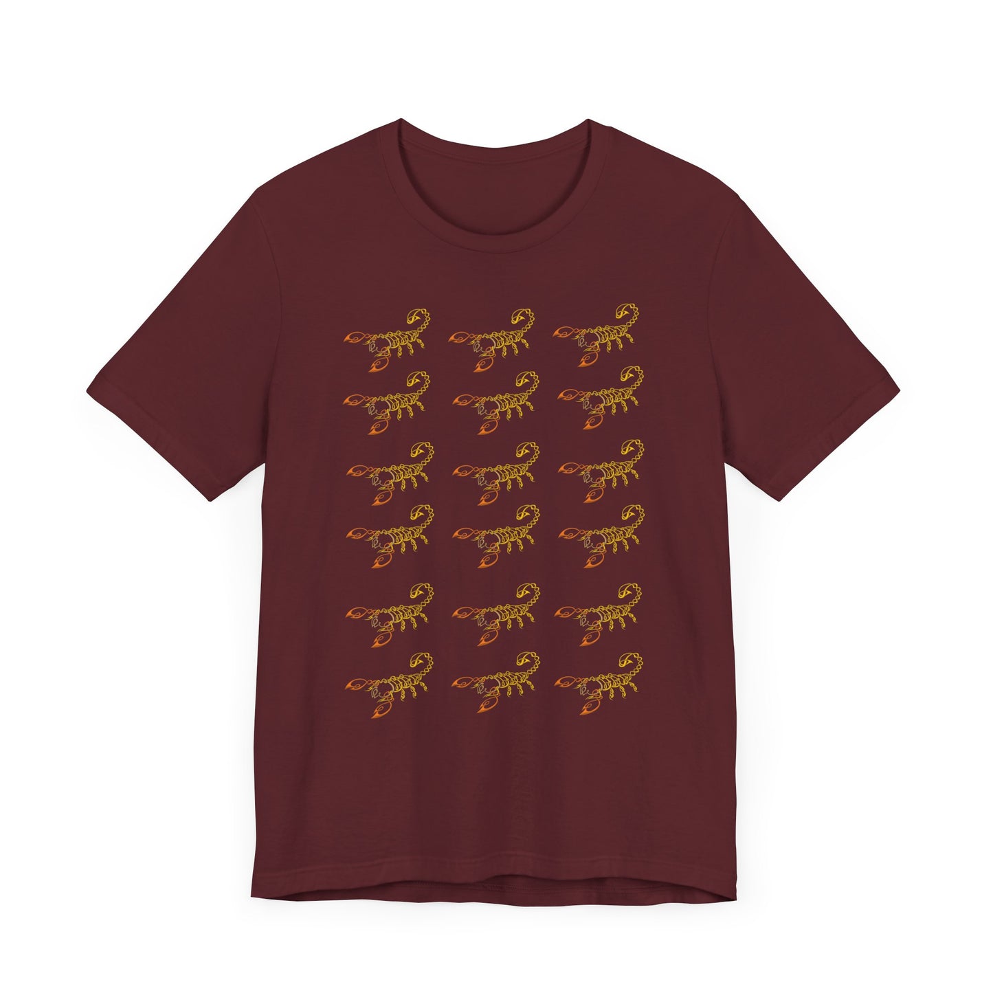 Scorpio Symbol Pattern T-Shirt | Fun Scorpio T-Shirt | Zodiac T-Shirt | Zodiac Sign Shirt | Astrology | Star Sign | Unisex Jersey Short Sleeve Tee