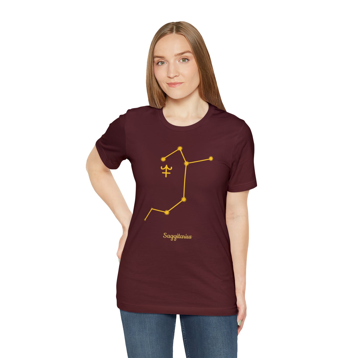 Sagittarius Stars T-Shirt | Fun Sagittarius T-Shirt | Zodiac T-Shirt | Zodiac Sign Shirt | Astrology | Star Sign | Unisex Jersey Short Sleeve Tee