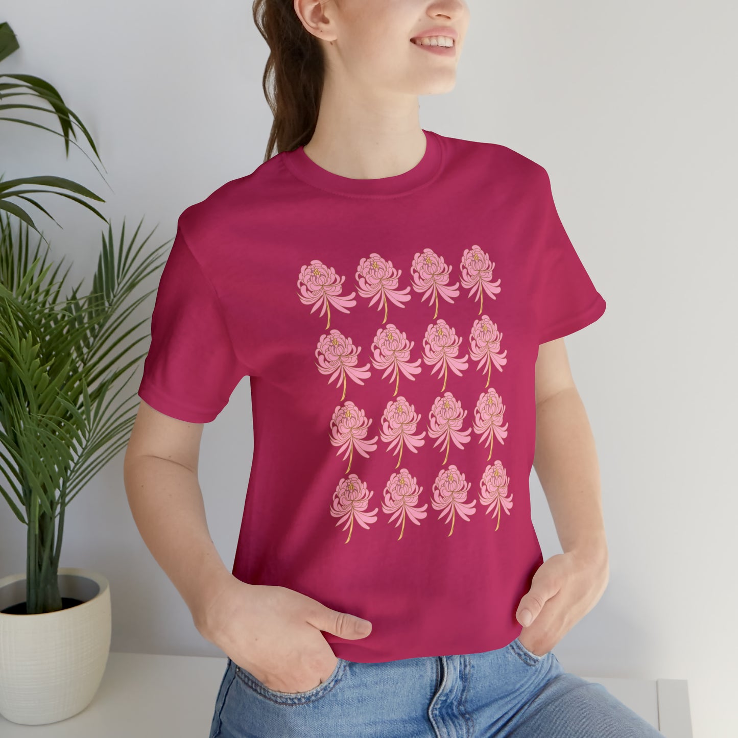 Scorpio Flower Pattern T-Shirt | Fun Scorpio T-Shirt | Zodiac T-Shirt | Zodiac Sign Shirt | Astrology | Star Sign | Unisex Jersey Short Sleeve Tee
