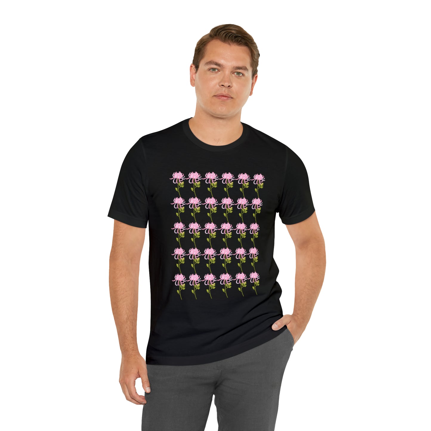 Scorpio Small Flower Pattern T-Shirt | Fun Scorpio T-Shirt | Zodiac T-Shirt | Zodiac Sign Shirt | Astrology | Star Sign | Unisex Jersey Short Sleeve Tee