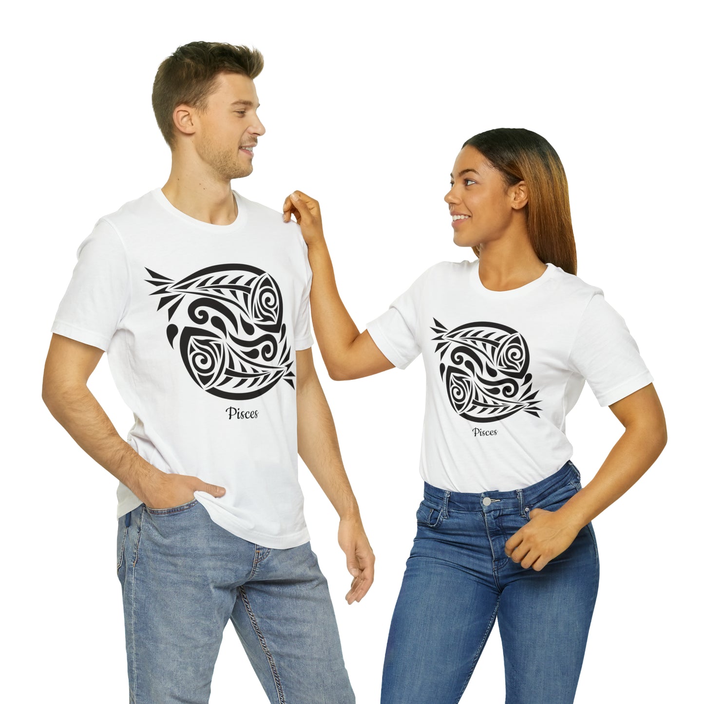 Pisces Fish T-Shirt | Fun Pisces T-Shirt | Zodiac T-Shirt | Zodiac Sign Shirt | Astrology | Star Sign | Unisex Jersey Short Sleeve Tee