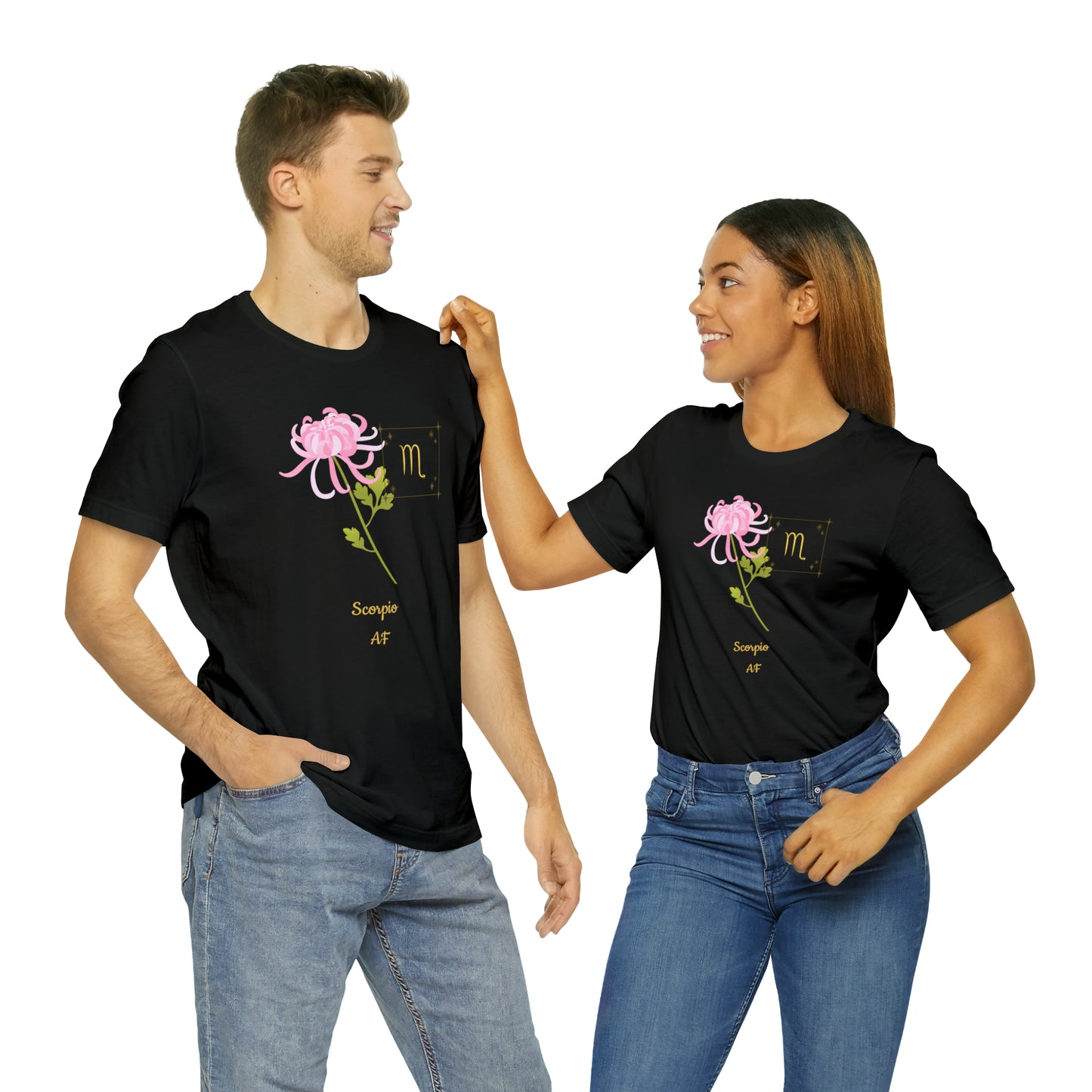 Scorpio Symbol & SignT-Shirt | Fun Scorpio T-Shirt | Zodiac T-Shirt | Zodiac Sign Shirt | Astrology | Star Sign | Unisex Jersey Short Sleeve Tee